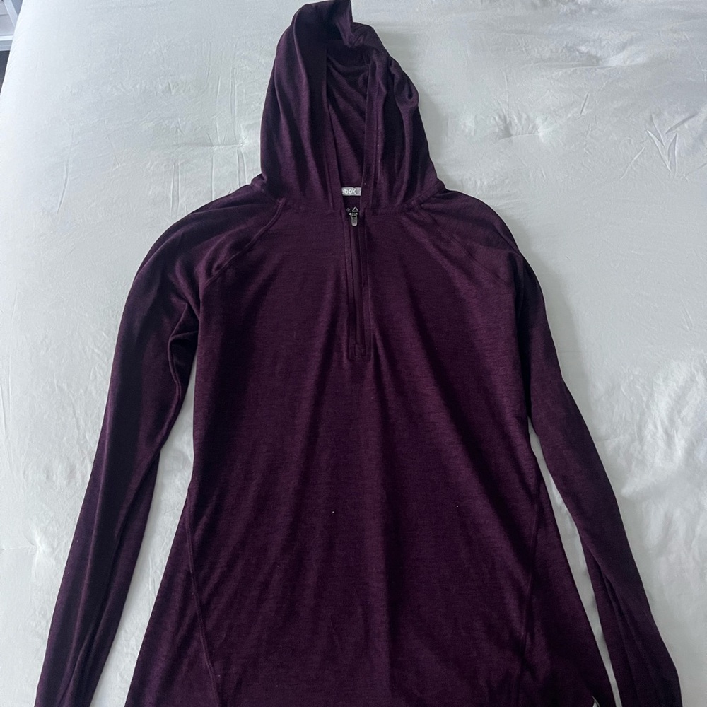 Reebok Dark Purple Hooded Sweatshirt